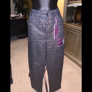 Blue and gold pants by GV size 10